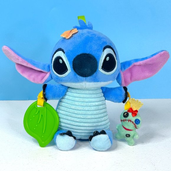 Disney Baby‎ Stitch On the Go Activity Toddler Toy 7.5" Plush Stuffed Animal - Picture 1 of 4